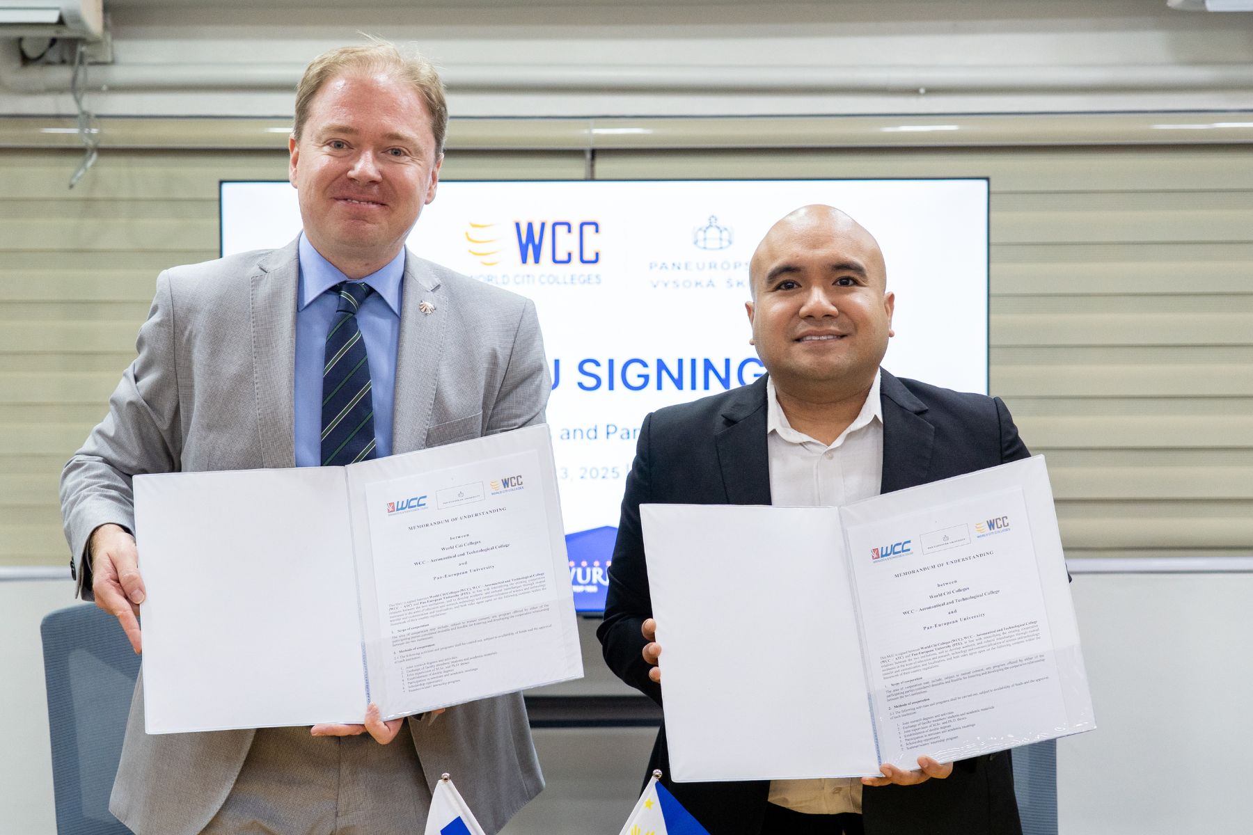 WCC, WCC ATC Sign MOU with Pan-European University to Advance Europe-Asia Academic Cooperation